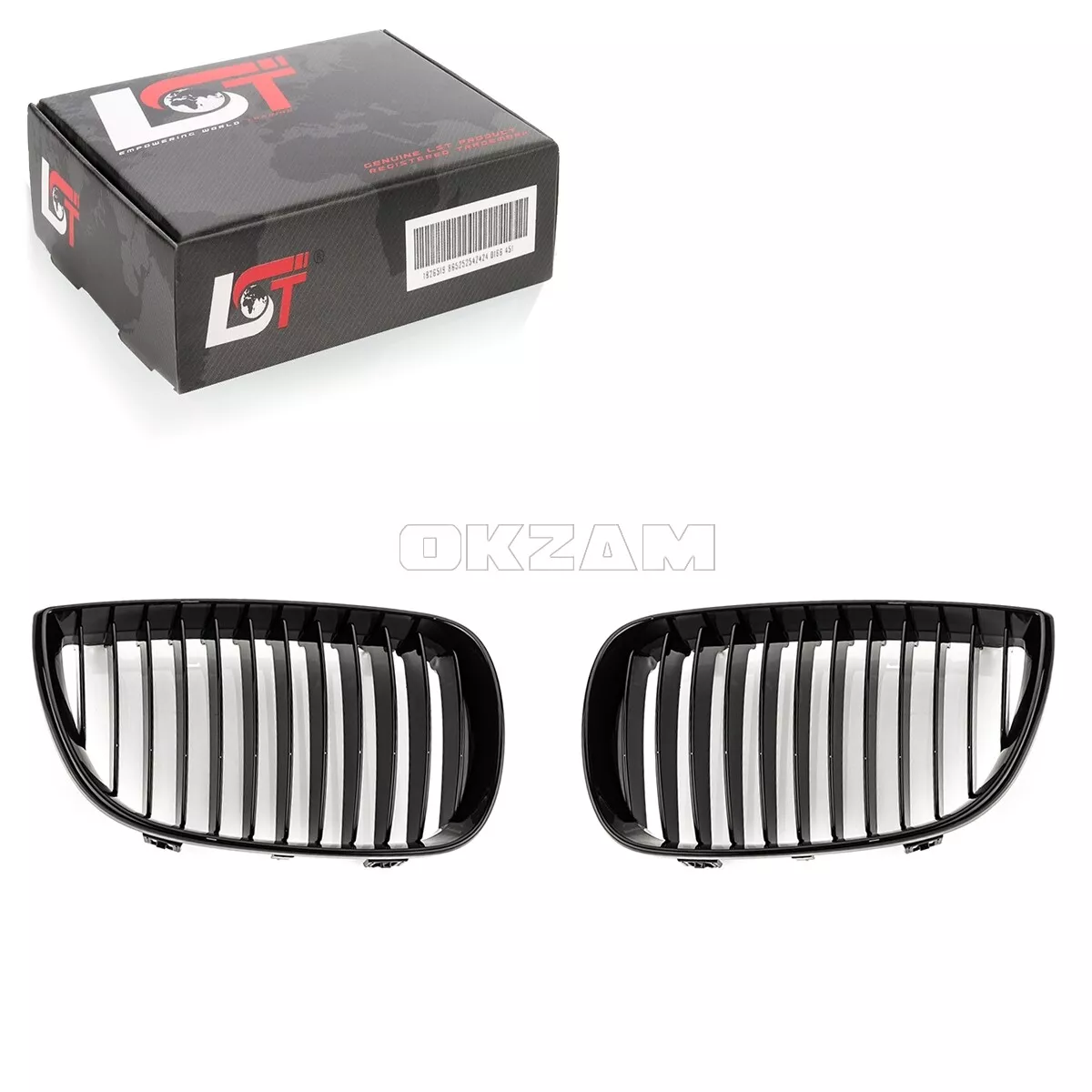 Frontziergitter Einsteg Performance Schwarz Glanz Front für BMW 