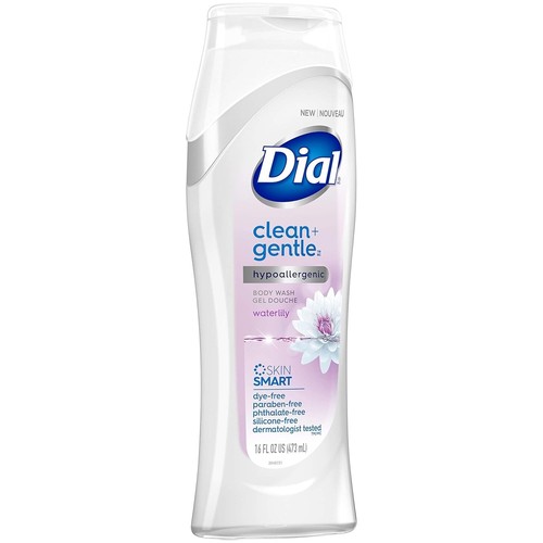 Dial Hypoallergenic Body Wash Healthy & Sensitive Skin Waterlily 16 fl oz NEW