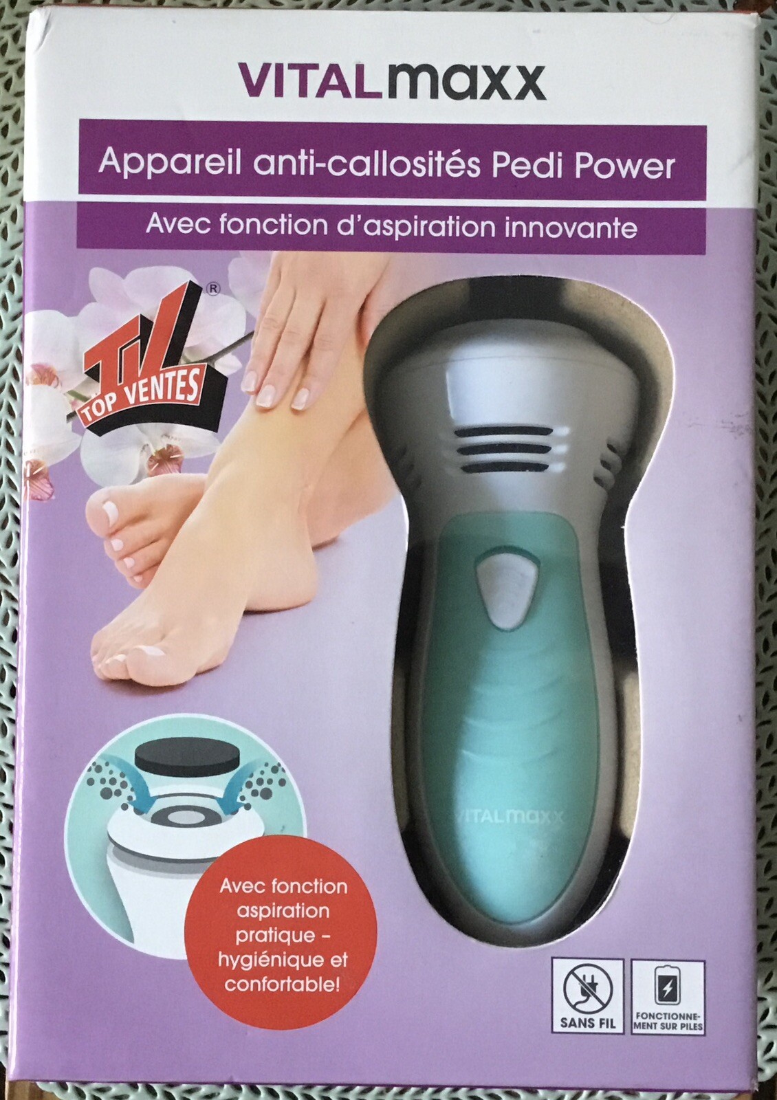Appareil Anti Callosités Pédi Power Vital Maxx