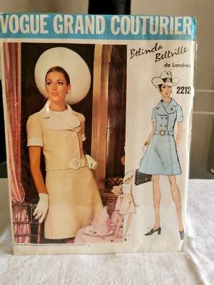 2212 MUSTER VOGUE VINTAGE FRANZÖSISCHES MUSTER 1969 BELINDA BELLVILLE LONDON 40-44