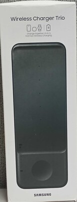 SAMSUNG - Wireless Charger Trio｜Black Amazon.com: Samsung Electronics Wireless Charger Trio, Qi