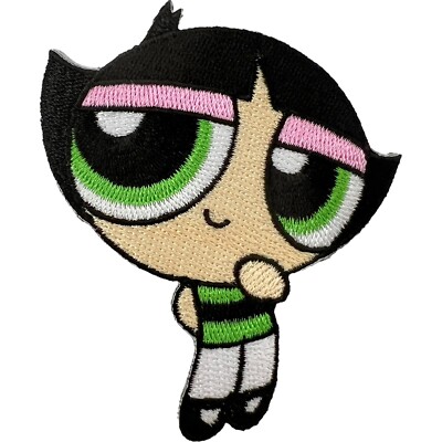 The Powerpuff Mädchen Bügelbild Aufnäher Patch Denim Jeans Jacke Tasche bestickt Abzeichen