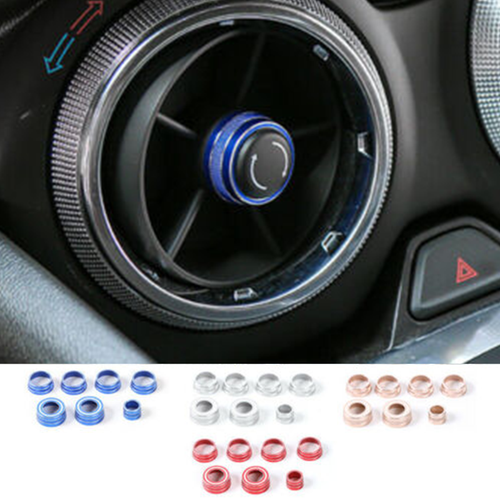 Aluminum Center Air Vent Adjust Knob Rings Trim Cover For 2017+ Chevrolet Camaro - Bild 1 von 35