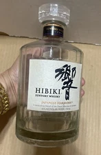 Suntory Hibiki Harmony 750ml EMPTY Japanese Whiskey Bottle Japan Decanter