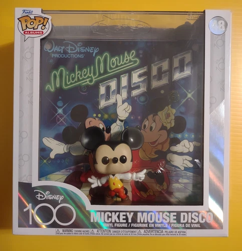 Funko POP! Albums: Disney 100 - Mickey Mouse Disco #48 (Tear In Plastic In Pic.)