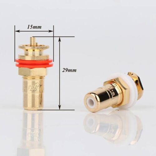 4/8 Stück RCA Buchse Hifi Audio Buchse Connector Phono Chassis Panel Jack Adapter - Bild 18 von 19