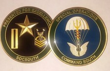 REAL Navy Special Operations Command South SOCSOUTH Commander's Challenge Coin