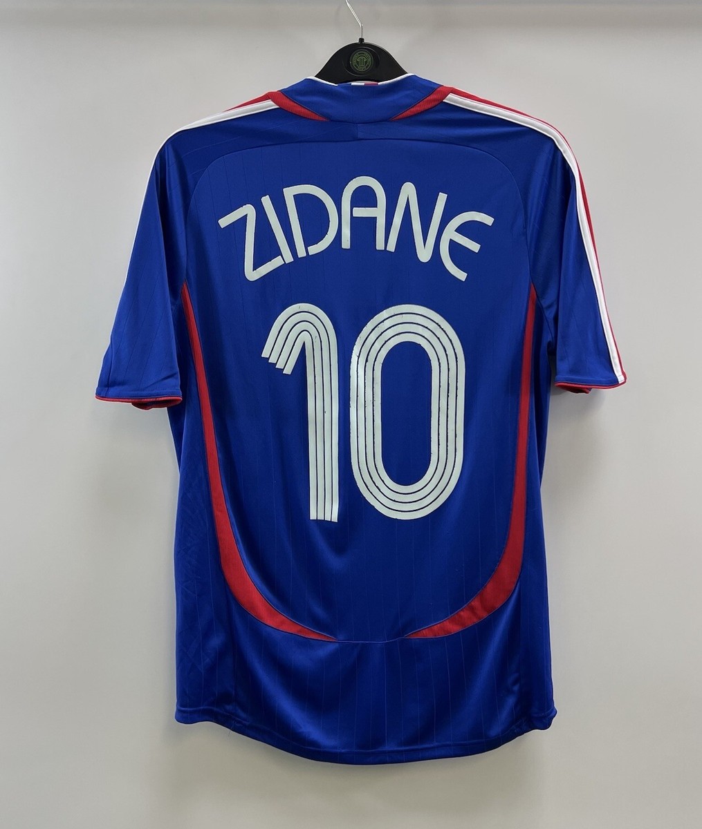 France Zidane 10 Home Football Shirt 2006/07 Adults Medium