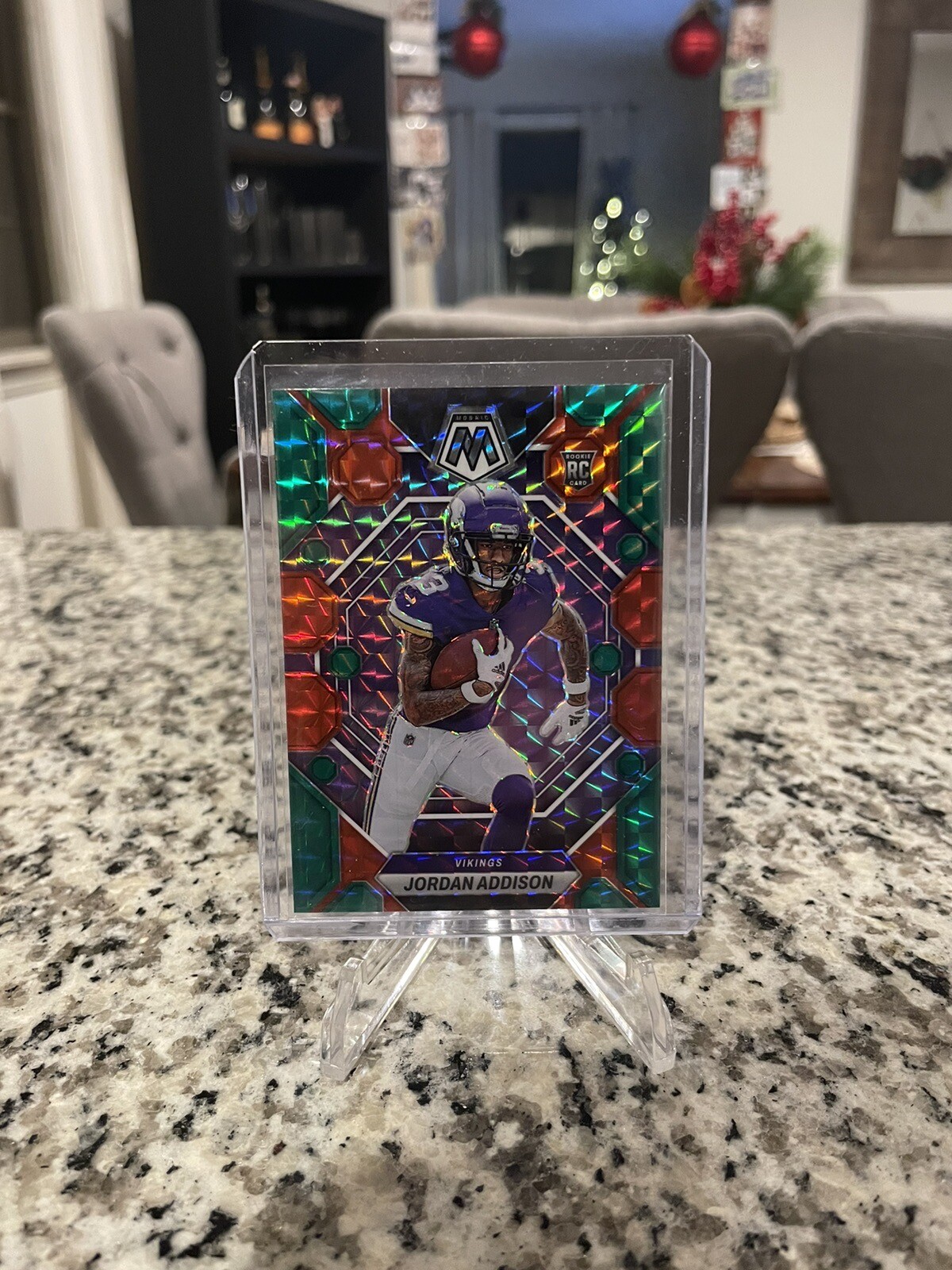 2023 Panini Mosaic Choice Jordan Addison RC Red and Green #337 🔥