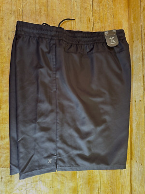 XERSION LIFESTYLE WOVEN SHORTS BLACK MEN'S 5XL 9'' INSEAM POCKETS $30  NWT 