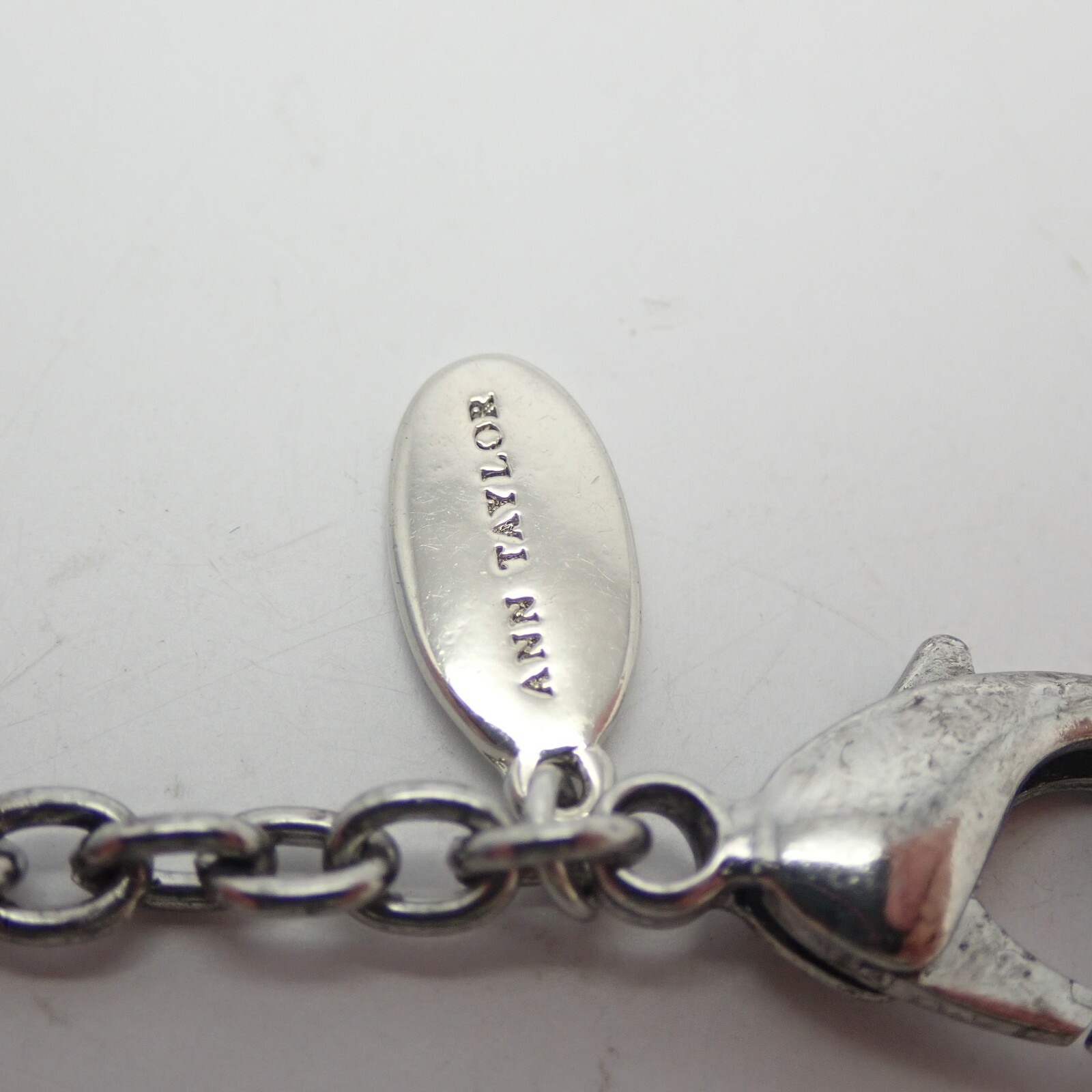 Ann Taylor Clear Rectangular Cut Rhinestone Silve… - image 11