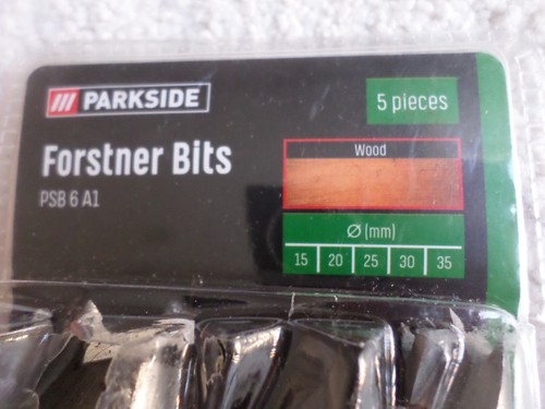 Forstner Drill Bits (PSB 6 A1) New- Wood - Picture 2 of 2