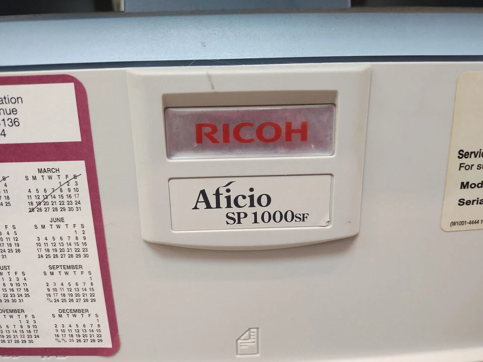 Ricoh Aficio SP1000SF Multifunction Printer [For Parts] - Image 2 of 4