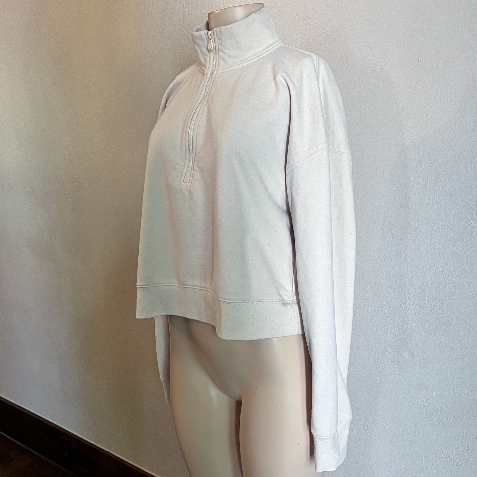 Fabletics Kat Half Zip Pullover Tapioca Sz Large - image 7