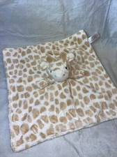 Carter's Giraffe Lovey Security Baby Blanket 14" Tan White Soft Plush