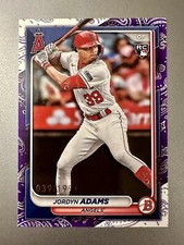 2024 Bowman Jordyn Adams 39/199 Purple Pattern RC Angels #27