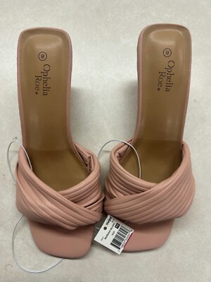 Ophelia Roe Women s Blush Morgan Heeled Sandal Size 8 NWT NO BOX