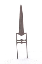 Katar Dagger Tiger Knife 1900s Old Indian Rare Hand Forged Steel Antique