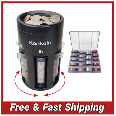 Automatic 5-in-1 Coin Sorter & Counter with Wrappers + Mini Holder | eBay