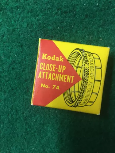 Vintage Kodak CLOSE UP ATTACHMENT 7A! 1-5/16 inches in Original Box