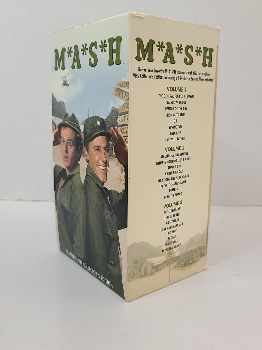 MASH - The Complete Season 3 VHS 3-Tape Set M*A*S*H MASH - The Complete Season 3 VHS 3-Tape Set M*A*S*H