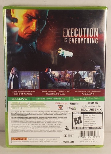 Hitman: Absolution - Microsoft Xbox 360 - Factory Sealed - Picture 2 of 2