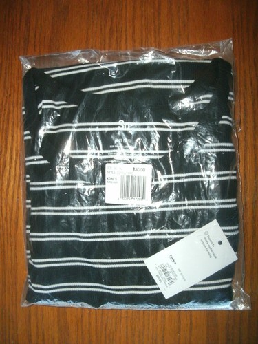 NEW Girls Ribbed Knit Dress sz XXS 4/5 or M 8 black white stripe LS fit & flare - Picture 2 of 3
