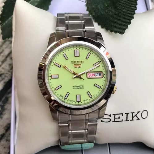 Seiko 5 SNKK19J1 Lumibrite Automatic 21 Jewels Made In Japan Analog Men's  Watch | eBay