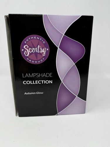 NUEVO Calentador de cera retirado Scentsy Lampshade Collection AUTUMN GLOW nuevo en caja - Imagen 2 de 6