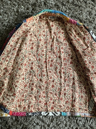 Chaqueta de Algodón Acolchada Karu Research Patchwork Bordada Talla Grande $740 - Imagen 5 de 13