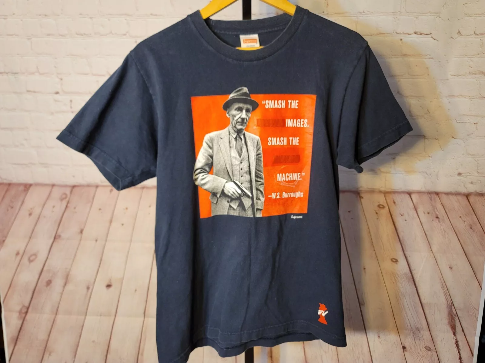 T shirt Supreme W.S Burroughs SS16 bleu marine streerwear New York 