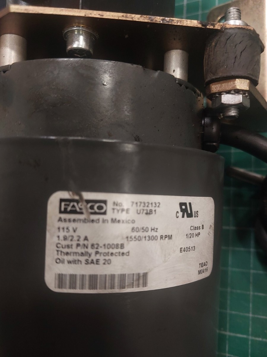 HAAS FASCO 71732132/ U73B1 115V 1,9/2,2A OIL MOTOR SET WITH