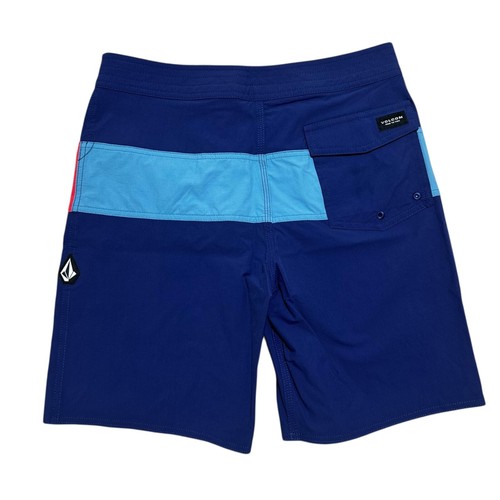 Tavola da bagno corta Volcom uomo taglia 30 blu colorblock Vision Liberators nuova con etichetta - Foto 4 di 10