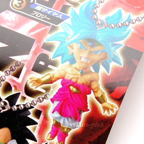 Broly Super Saiyan DragonBall Z 14 mini Figure Key Chain Authentic BANDAI Japan - Picture 6 of 6
