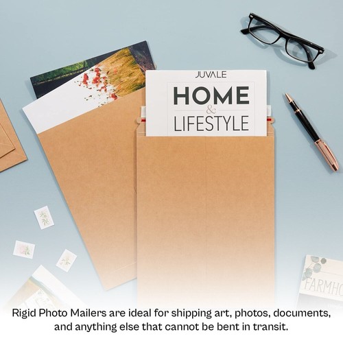 Rigid Photo Document Mailers Shipping Envelopes Kraft 200 Pieces 12.75" x 15" - Picture 6 of 6