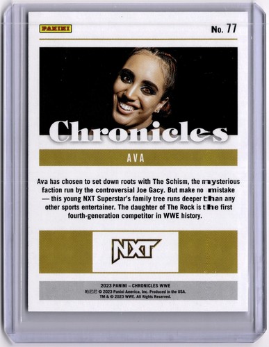 Ava 2023 Panini Chronicles WWE Red #77 WWE NXT #036/199 - Foto 2 di 2