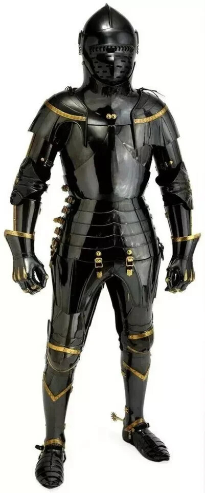 Medieval Templar Knight Full Body Armor Costume for Halloween Combat