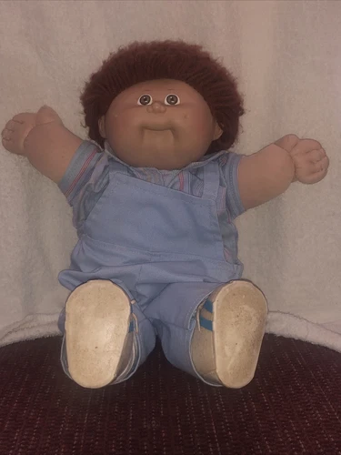 Vintage Cabbage Patch Kids Appalachian Art Works Boy Clothes Red Hair Hazel Eyes