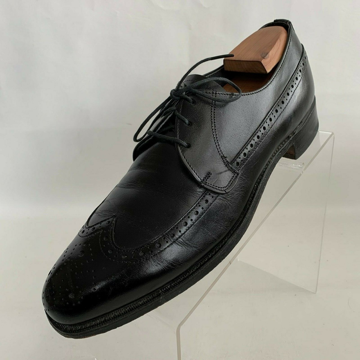 Bostonian Black Leather Brogue Oxfords Cap Toe Bostonian Oxford Shoes 8M 41 (China) – KingsPIER vintage main image 4