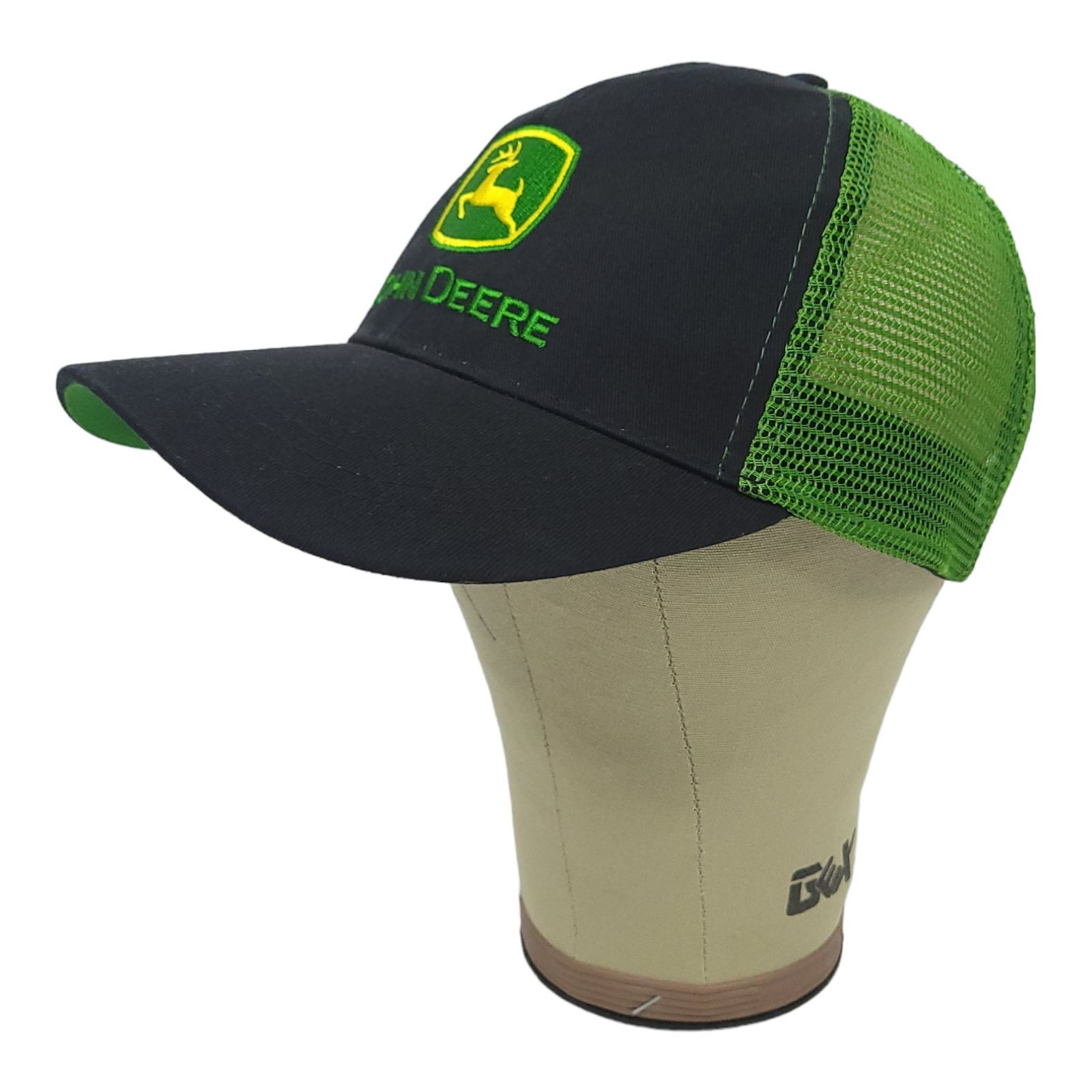 John Deere Mesh Patch Logo Strapback Cap Trucker … - image 5