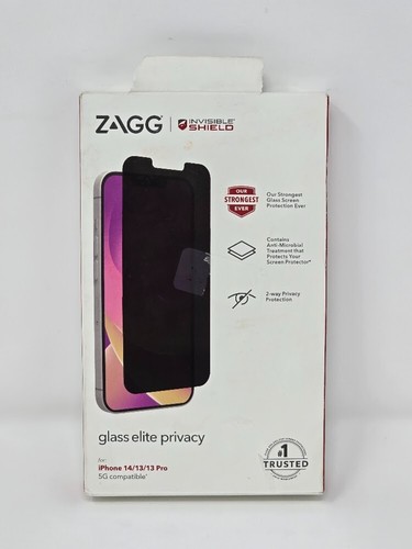 ZAGG Apple iPhone 13 Pro InvisibleShield Verre Protection d'écran Confidentialité - Ouvert