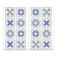 Set Di 2 Pannelli In Vetro Per Piano Cottura In Ceramica 30x52 Cm