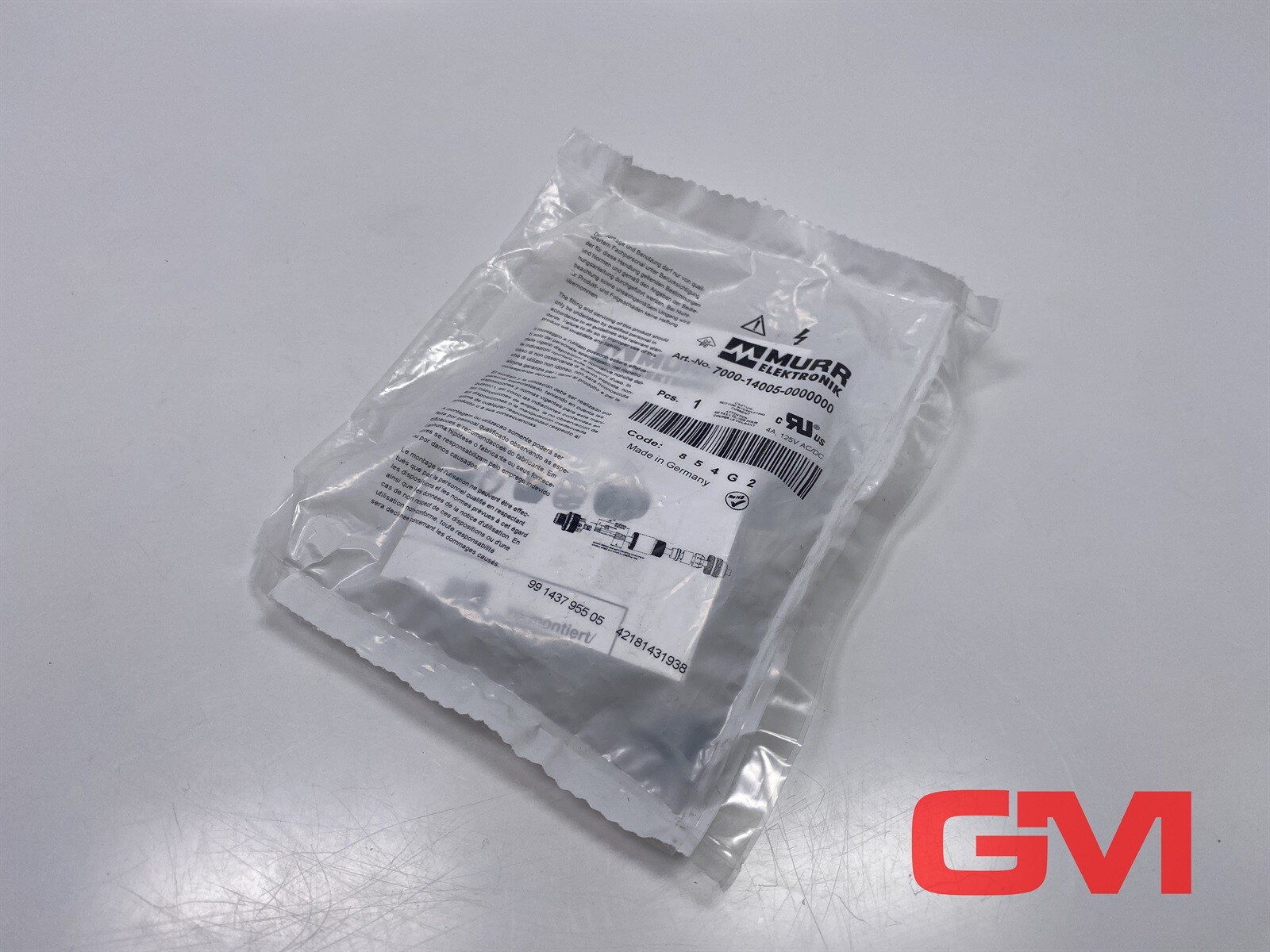 Murrelektronik Connector 7000-14005-0000000 Male Straight M12 0° B-Code 2-Pole