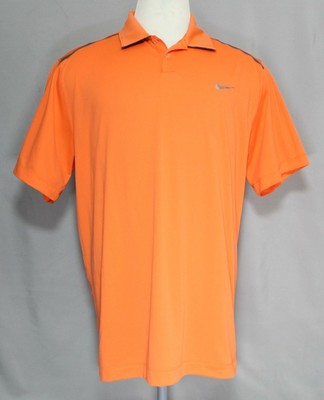 Nike Golf Tour Performance Dri-Fit Orange/Black Golf Polo Men's Size XL | eBay