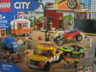 2020 LEGO CITY 60258 TUNING WORKSHOP 897 PIECES--NEW 673419319263