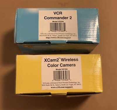 X10 X Cam 2 & Wide Eye Wireless Color Camera System XC18A + VCR Commander UX23A