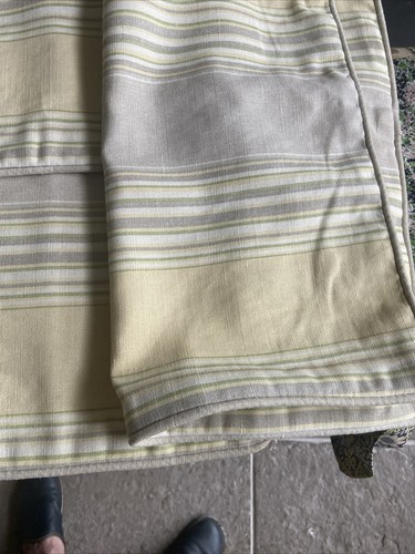 Laura Ashley Stripe camomile fabric Cushion Cover 20 “ Piped Zipped X 3 - Picture 8 of 8