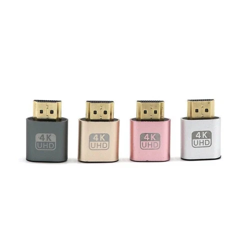 2Pcs HDMI Dummy Plug Headless Ghost Display Emulator Fake Displaying 1920x1080
