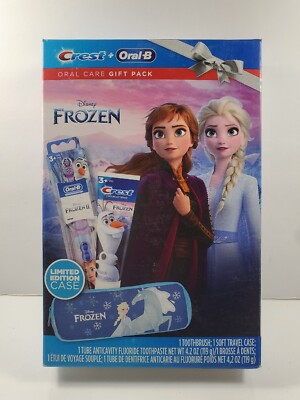 FROZEN Crest Oral B Electric Toothbrush/ Toothpaste/ Travel Case Gift Pack