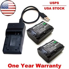 Battery / USB Charger For NP-FH50 Sony HDR-SR5 E HDR-SR7 E HDR-SR8 E HXR-MC1 E